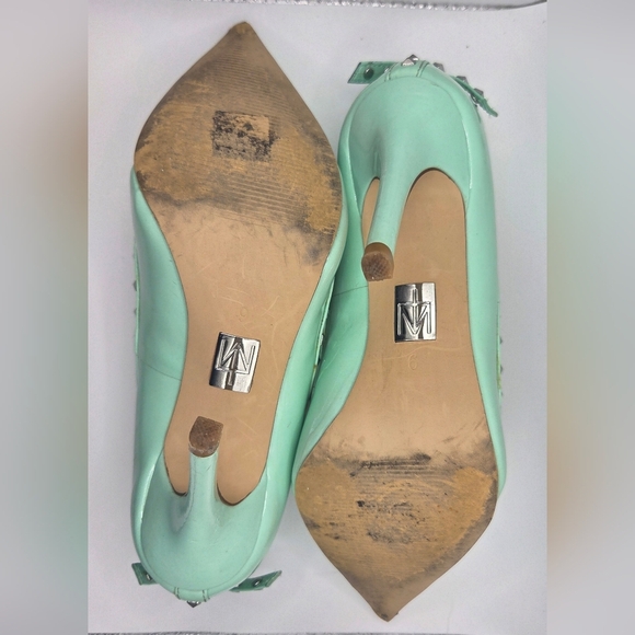 ⭐️Truth Or Dare By Madonna Mint Green Studded Women's Shoes Size 6 - Picture 4 of 5